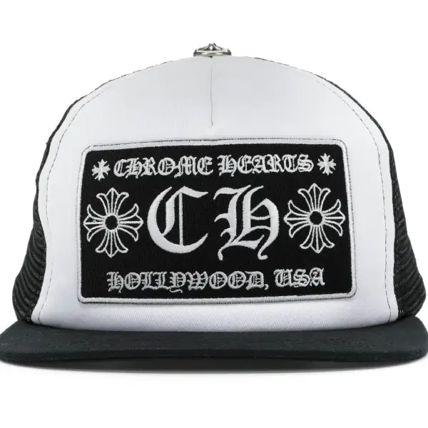 Chrome-Hearts-CH-Hollywood-Trucker-Hat-Black_White-1