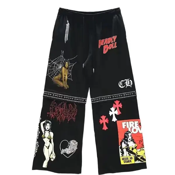 Chrome-Hearts-Deadly-Doll-Comic-Loose-Pants-2-1