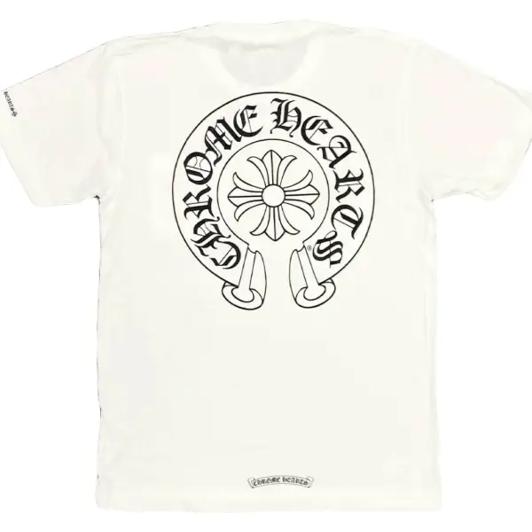 Chrome-Hearts-Horse-Shoe-Logo-Pocket-T-Shirt-White-1