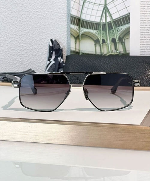 Chrome-Hearts-Nailer-Luxury-Black-Silver-Aviator-Eyewear
