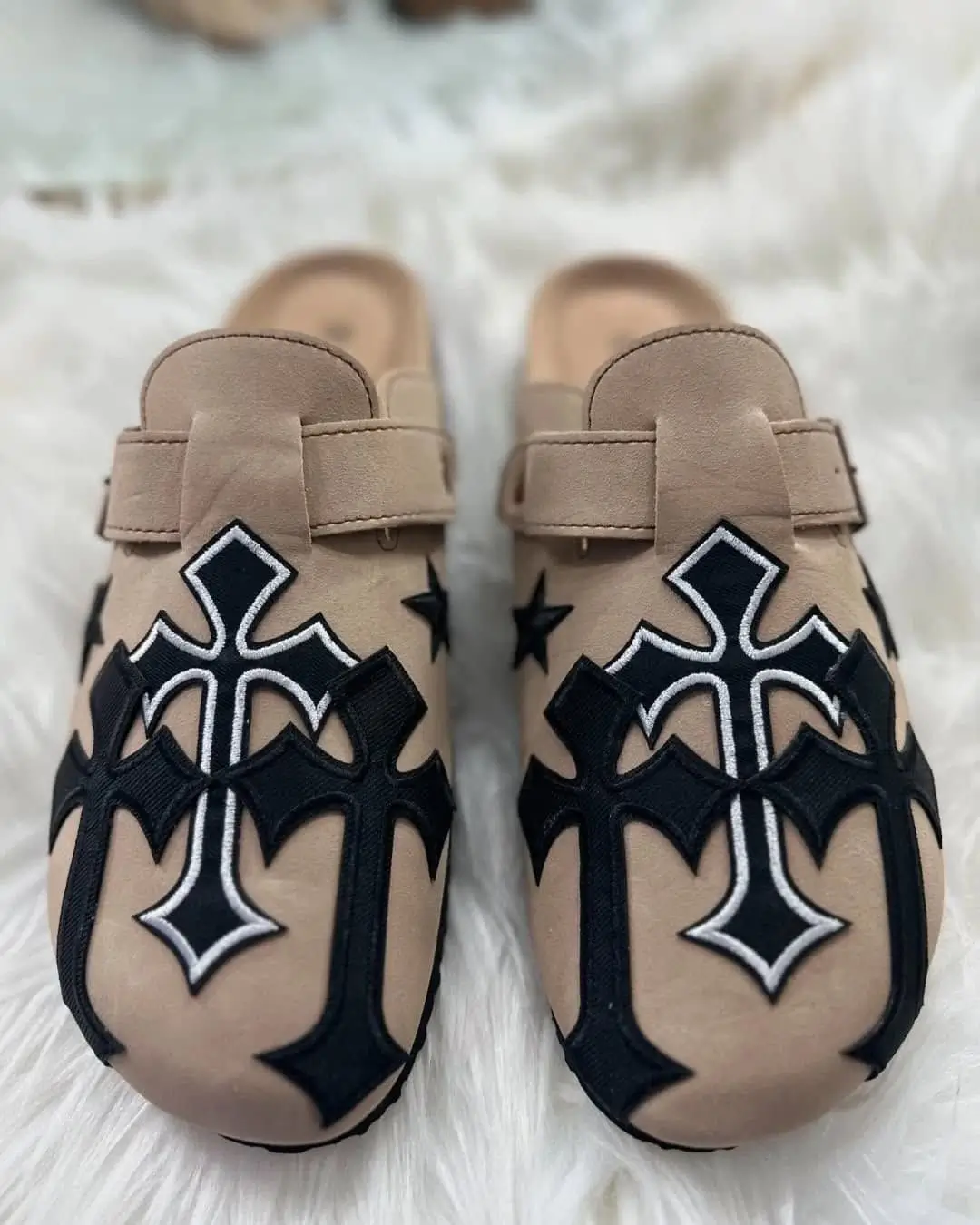 Chrome-Hearts-Saint-Clogs-Brown