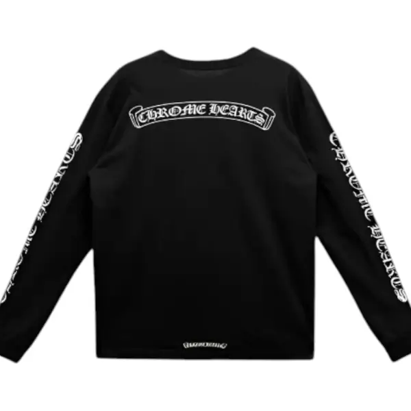 Chrome-Hearts-Scroll-Logo-L_S-Pocket-T-shirt-Black-1