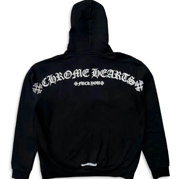 Chrome-Hearts-T-Logo-FU-Shoulder-Zip-Up-Hoodie-Black-1