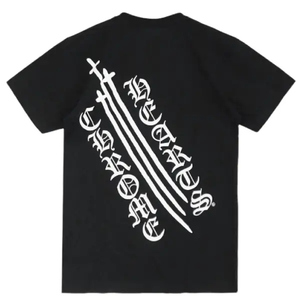Chrome-Hearts-Triple-Cross-On-Back-Short-Sleeve-T-shirt-1