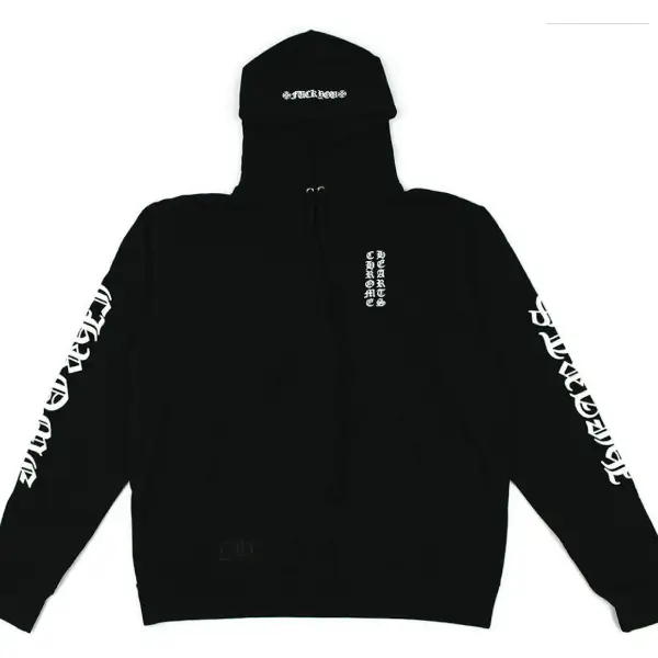 Chrome-Hearts-Vertical-Logo-FU-Hood-Hoodie-Black_White-1