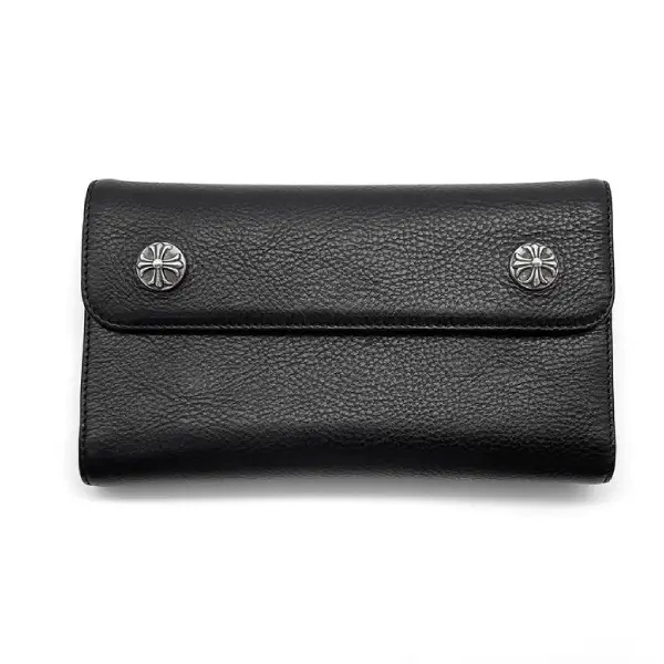 Chrome-Hearts-Wave-Cross-Ball-Heavy-Leather-Long-Wallet-1