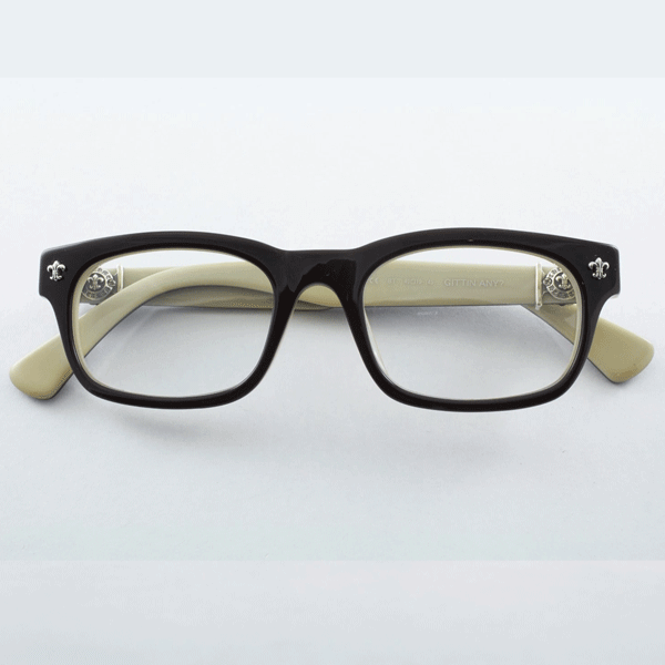 Rare-authentic-chrome-hearts-gittin-black-glasses-front